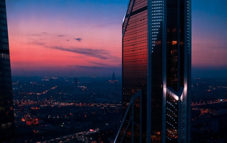 moscow city night